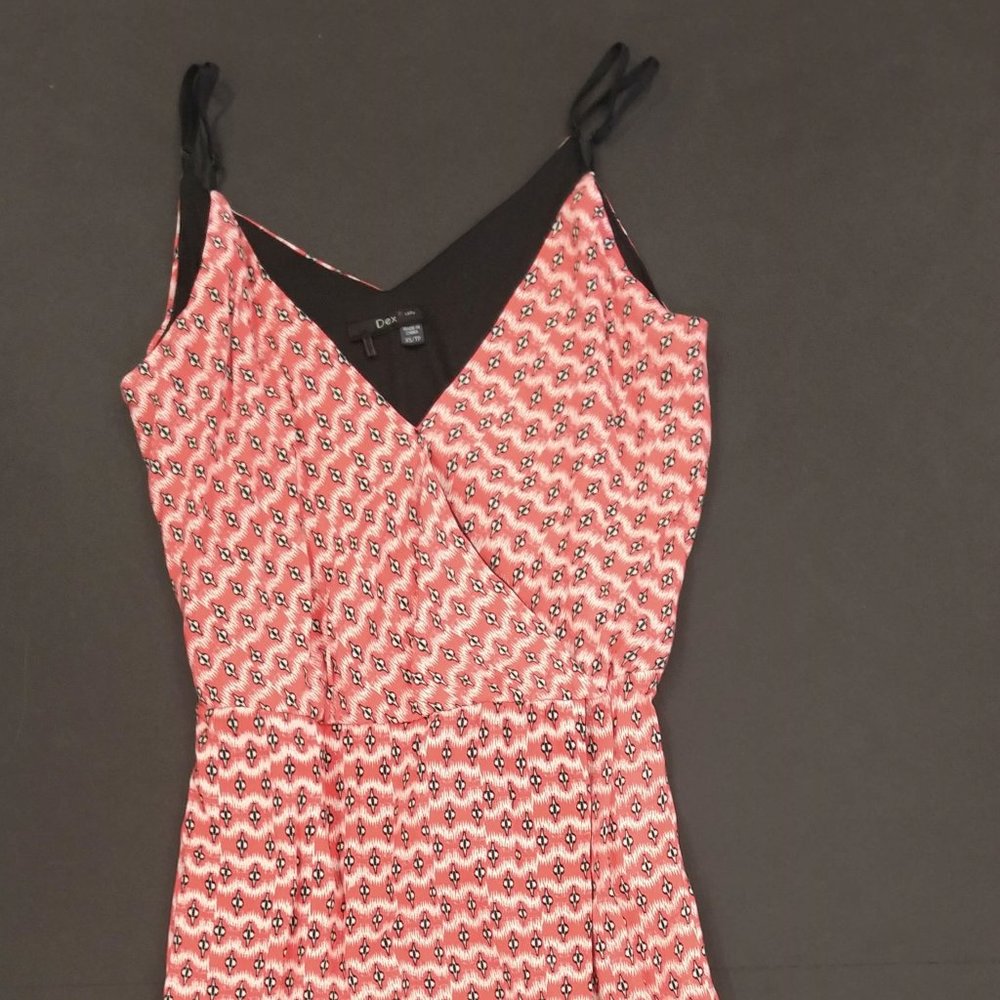 Women's Dex Red Printed Dress size XS EUC